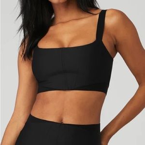 Alo airlift corset bra black Small